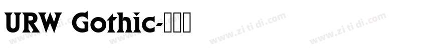 URW Gothic字体转换